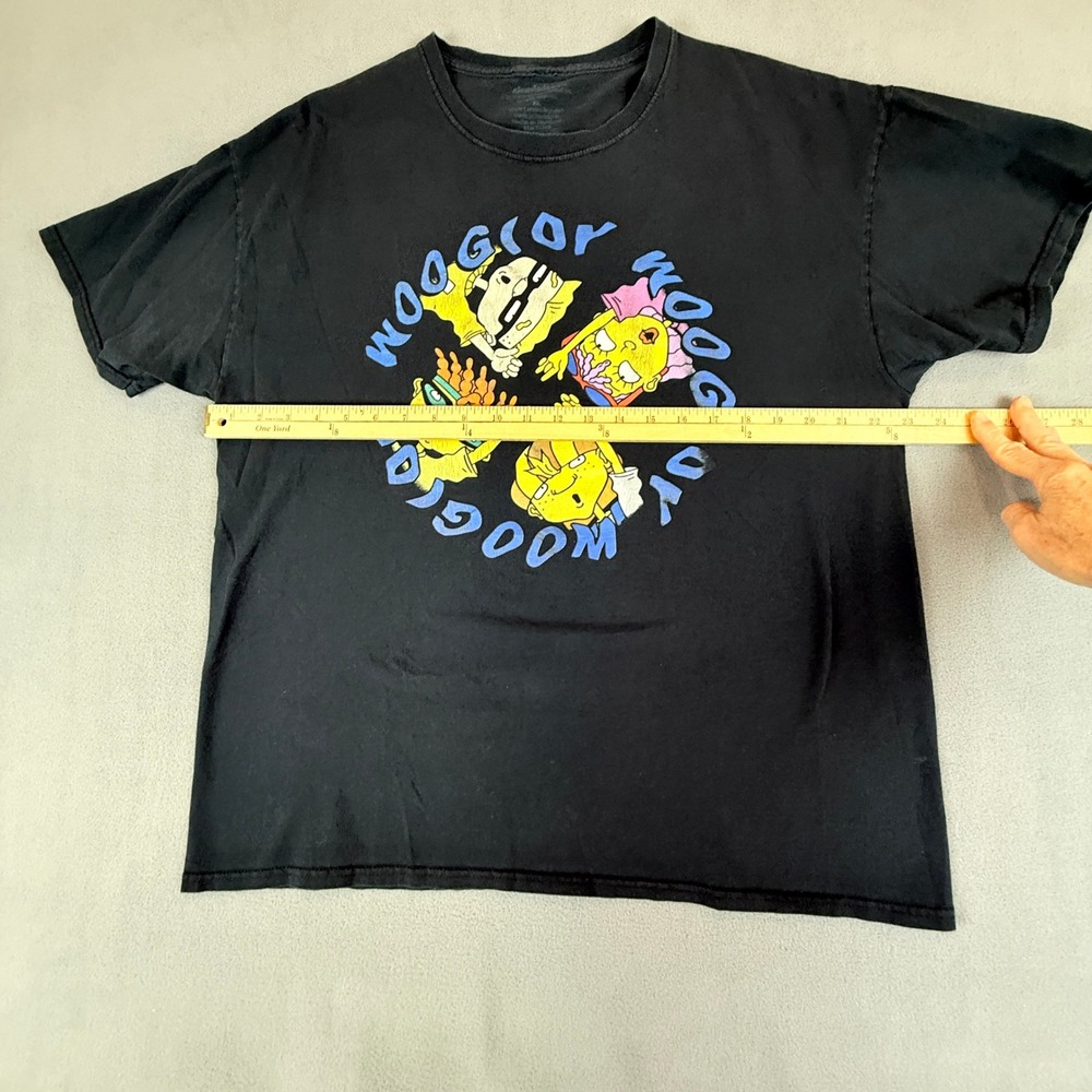 Nickelodeon Rocket Power T-Shirt Mens XL Black Woogity Woogity Graphic Tee - Picture 6 of 9